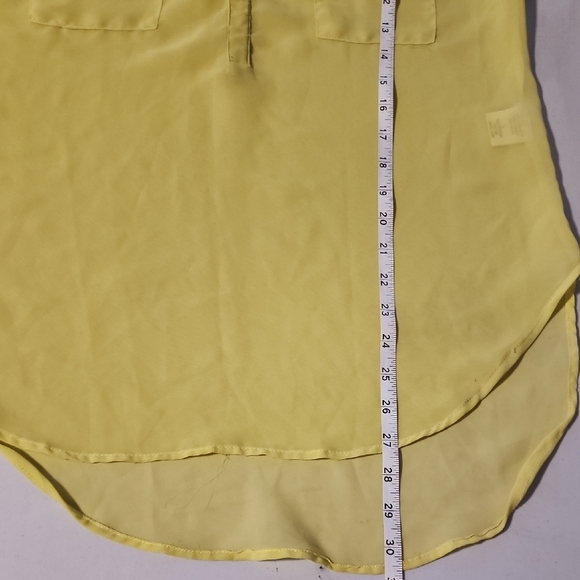 Live 4 Truth Yellow Cuffed Sleeve Polo Blouse - Picture 7 of 8